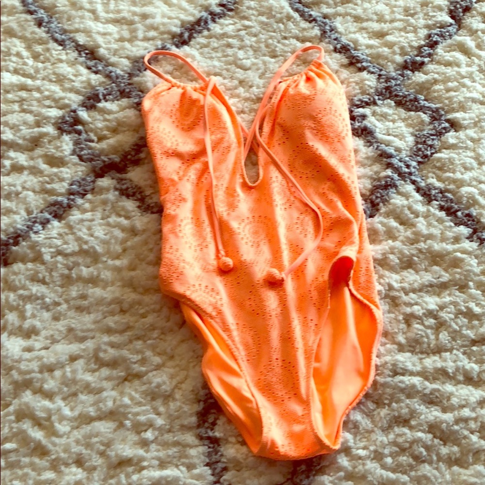 AERIE CORAL ONE PIECE NEW WITH TAGS
